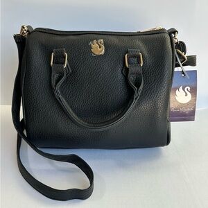 Gloria Vanderbilt Black Women’s Satchel Faux Soft Leather NWT